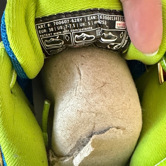 MBT Blue and Lime Green Athletic Shoes - Picture 6 of 7